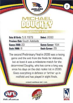 2007 Select AFL Supreme #7 Michael Doughty Back